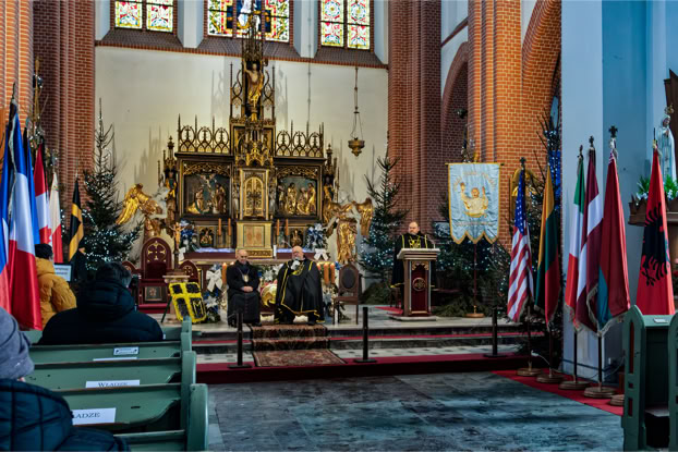 Fotoreportaż - Zakon Rycerzy św. Jana Pawła Wielkiego. Lidzbark Warmiński - 15-lecie Zakonu.